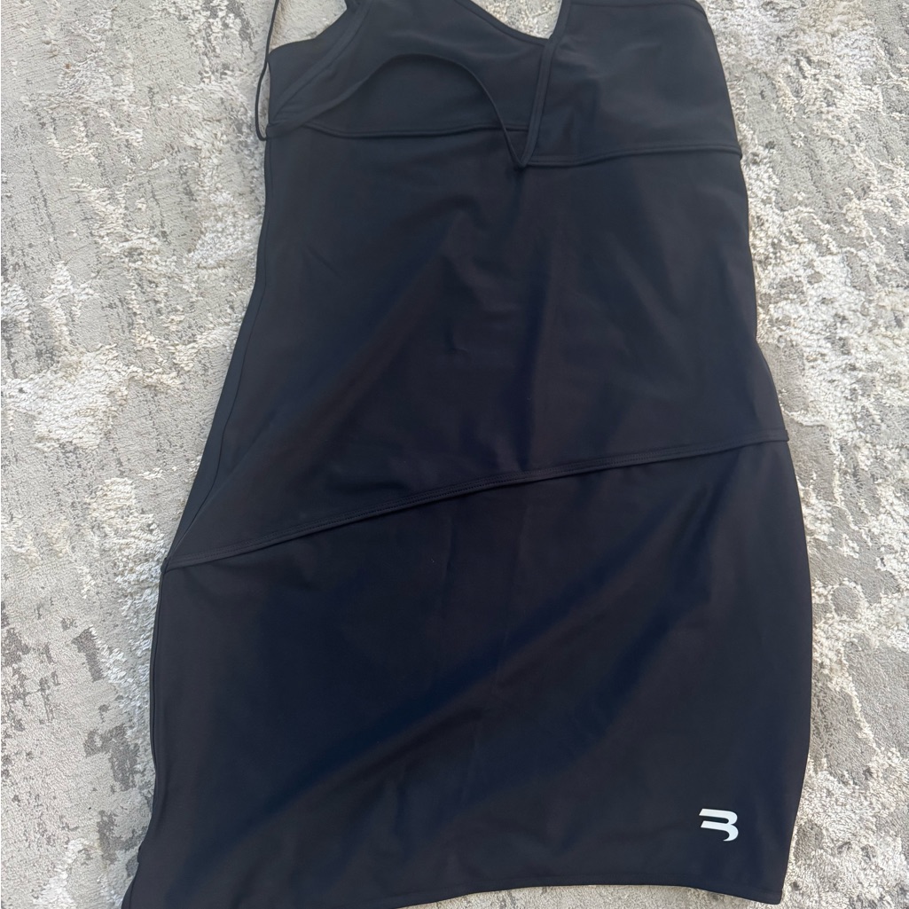 Balenciaga Black Stretch Mini Dress